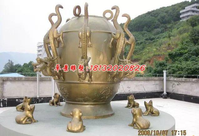 地動儀銅雕，寺廟景觀銅雕