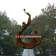 善動銅雕，廣場景觀銅雕