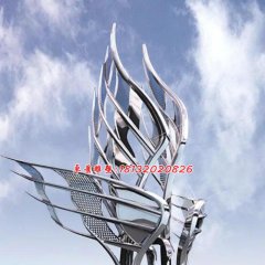 不銹鋼廣場(chǎng)雕塑，大型不銹鋼雕塑