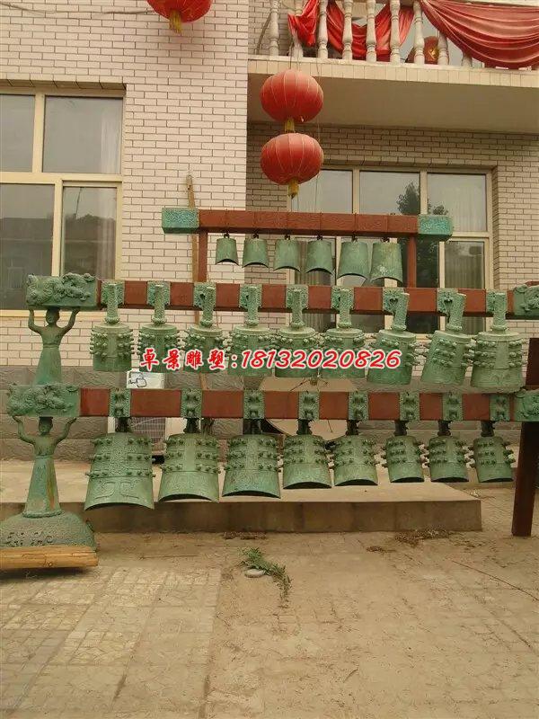 編鐘銅雕，仿古青銅編鐘雕塑