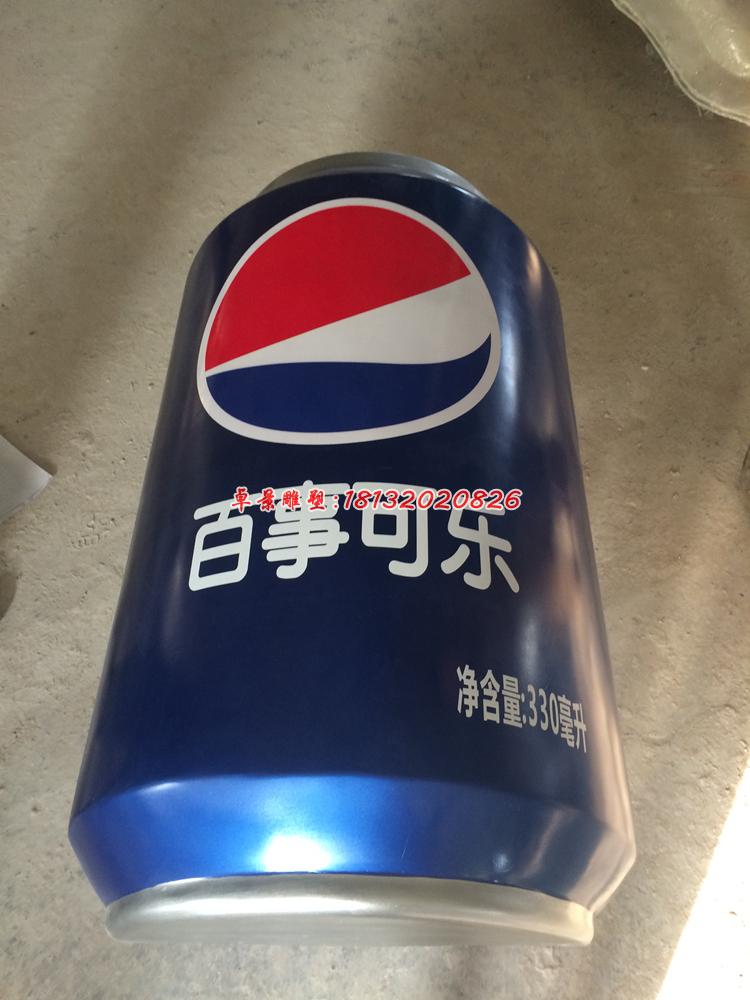 玻璃百事可樂瓶雕塑，玻璃鋼仿真雕塑 (1)