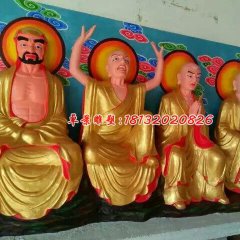 玻璃鋼羅漢雕塑，十八羅漢玻璃鋼雕塑