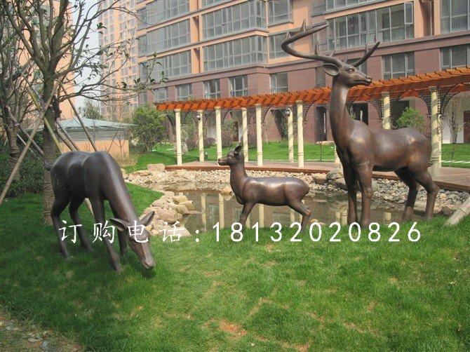 小鹿銅雕，梅花鹿銅雕 (1)