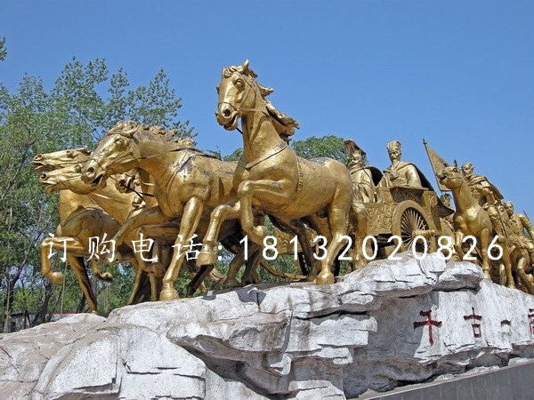 銅馬雕塑，鑄造銅馬，馬雕塑