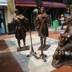 街頭音樂家雕塑，街頭賣唱雕塑