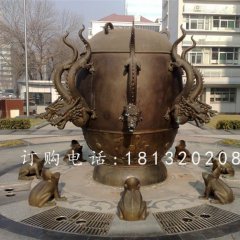 地震儀銅雕，地理學(xué)院景觀銅雕