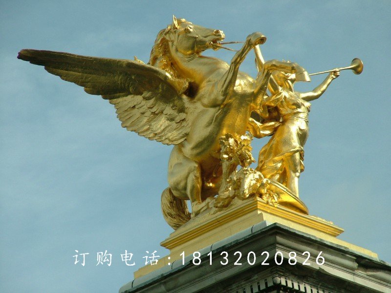 飛馬銅雕，鑄銅飛馬銅雕，廣場景觀雕塑
