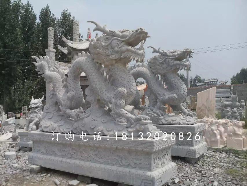 龍石雕，青龍石雕，青石龍雕塑 (1)