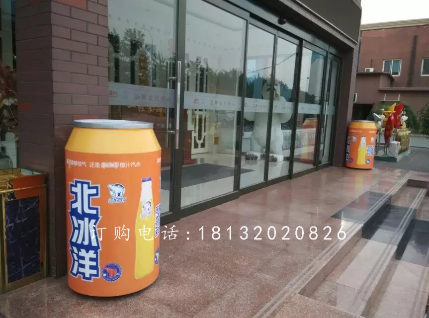 玻璃鋼易拉罐，仿真玻璃鋼雕塑