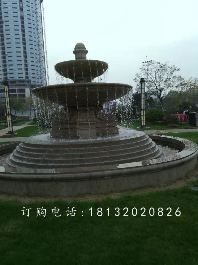 噴泉石雕，小區(qū)歐式石噴泉
