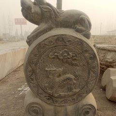抱鼓石，青石門墩，仿古門墩