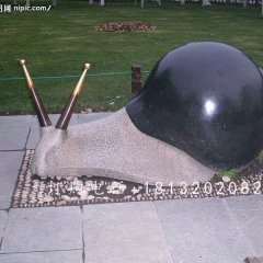 公園動(dòng)物石雕，大理石蝸牛