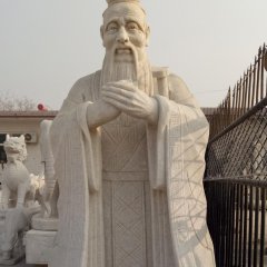 孔子石雕，大理石孔子，校園孔子石雕
