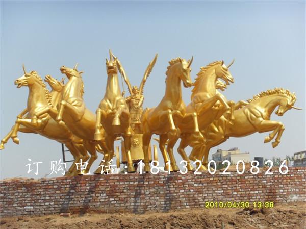 八匹馬銅雕，阿波羅銅雕，阿波羅戰(zhàn)車銅雕
