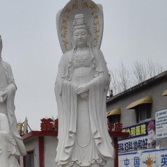 三面觀音石雕，大型觀音石雕