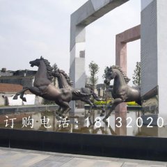 奔跑的馬銅雕，廣場銅雕馬