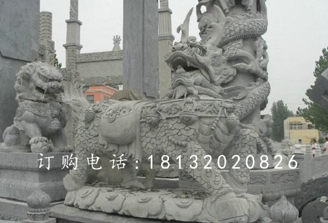 麒麟石雕，青石神獸石雕 (1)
