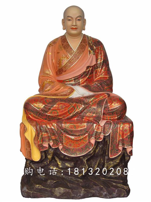 玻璃鋼十八羅漢雕塑，玻璃鋼彩繪佛像雕塑 (1)