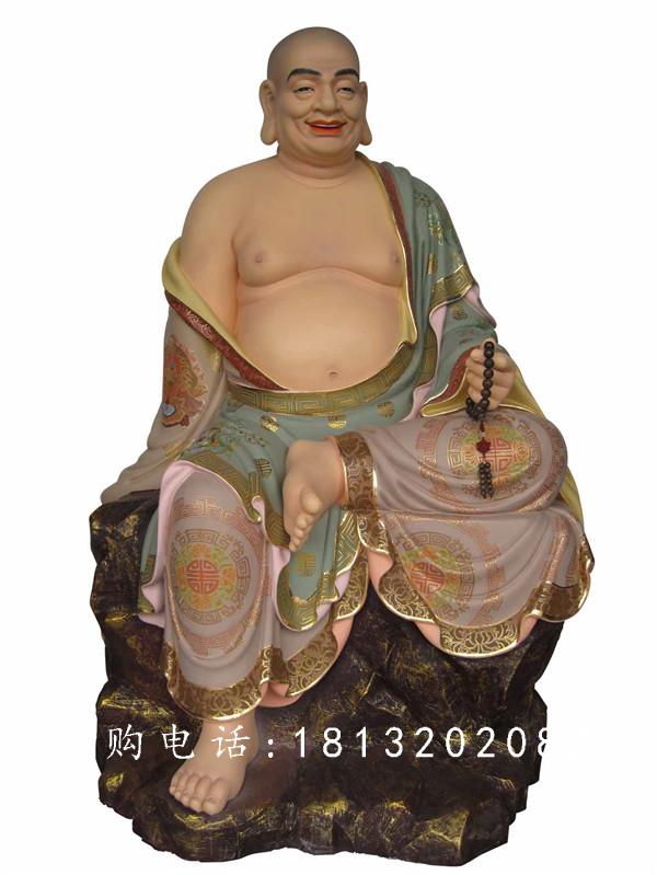 玻璃鋼十八羅漢雕塑，玻璃鋼彩繪佛像雕塑 (3)