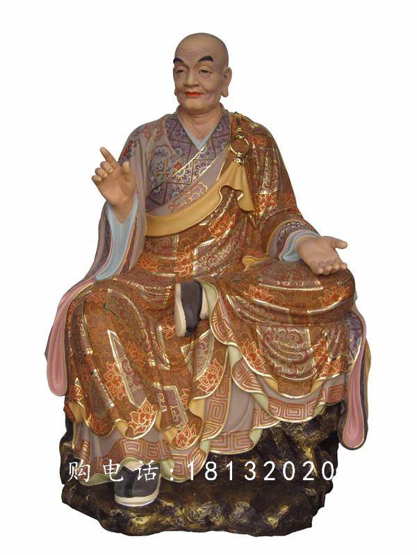 玻璃鋼十八羅漢雕塑，玻璃鋼彩繪佛像雕塑 (2)