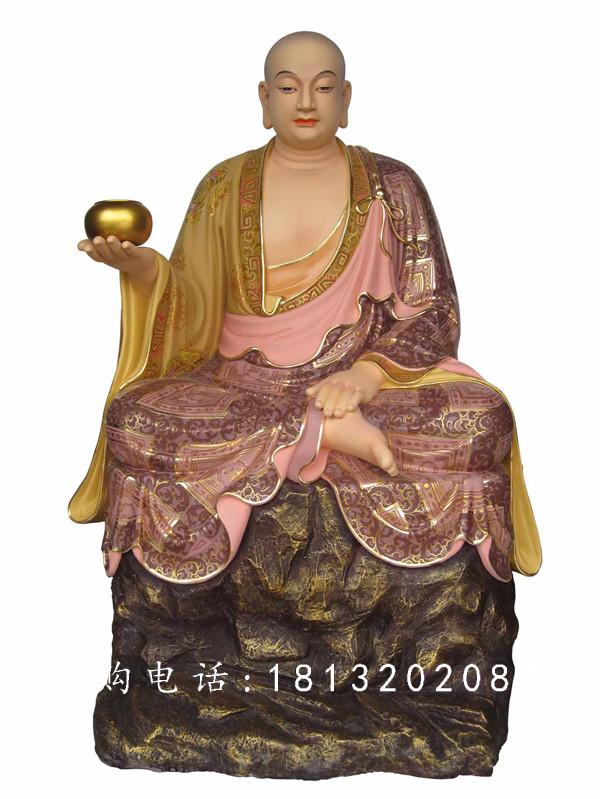 玻璃鋼十八羅漢雕塑，玻璃鋼彩繪佛像雕塑 (6)