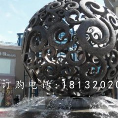 花紋球銅雕，廣場(chǎng)景觀球