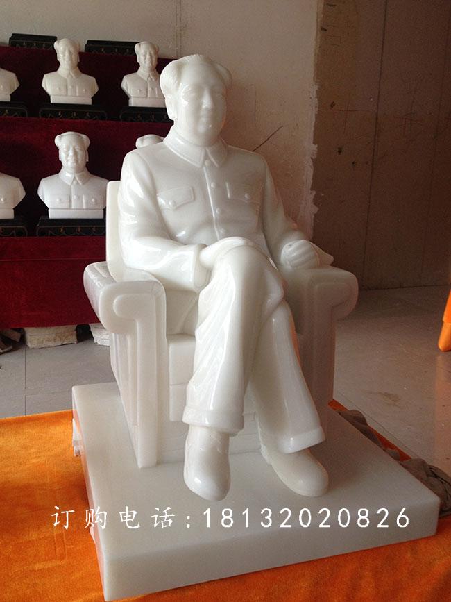 漢白玉偉人雕塑，毛主席石雕