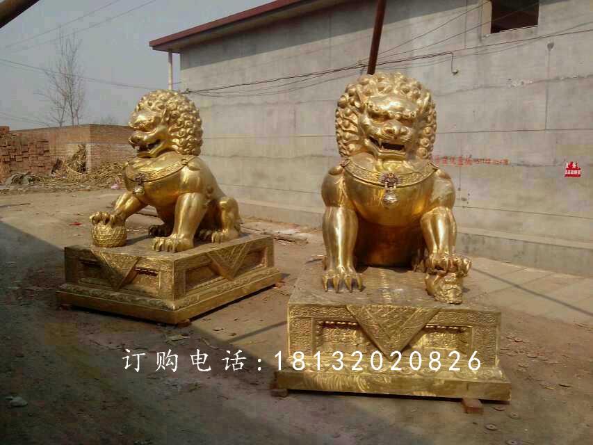 北京獅銅雕，廣場(chǎng)銅獅子雕塑