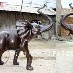大象銅雕，廣場(chǎng)動(dòng)物銅雕