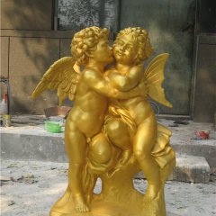 玻璃鋼小天使雕塑，玻璃鋼西方人物雕塑