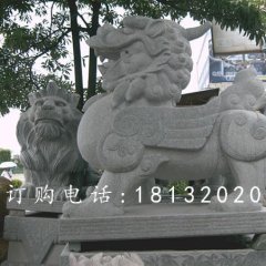 貔貅石雕，廣場大理石貔貅