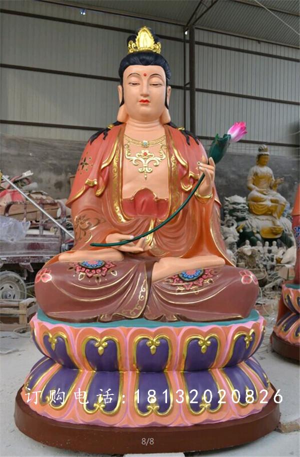 彩繪觀音雕塑，玻璃鋼仿真雕塑