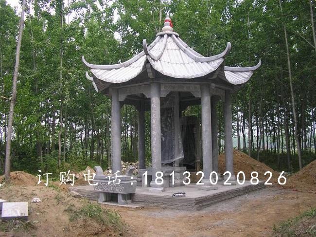 碑亭石雕，陵園涼亭石雕
