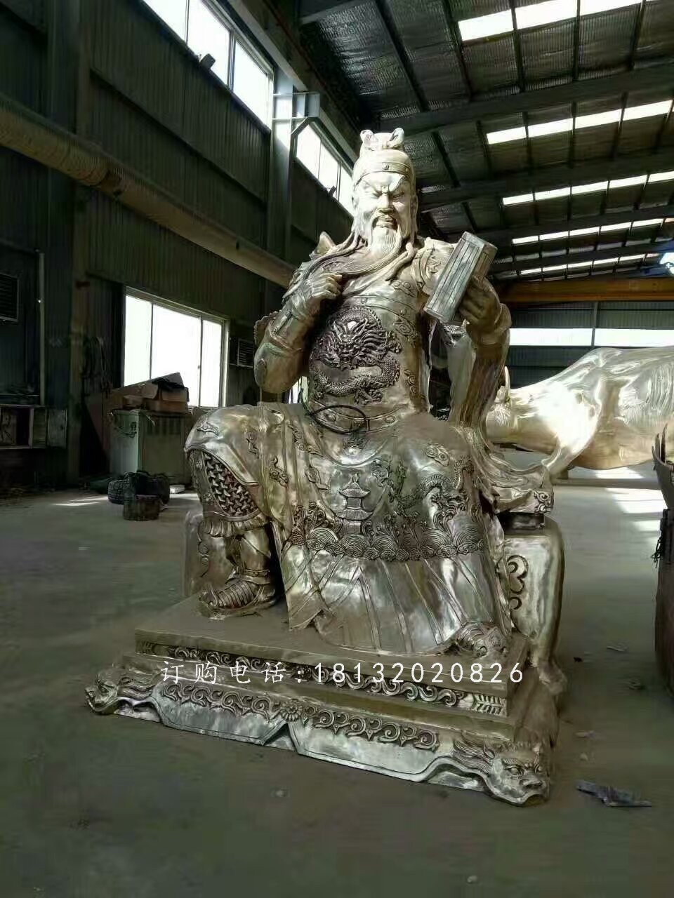 讀春秋關公雕塑，鑄銅人物雕塑