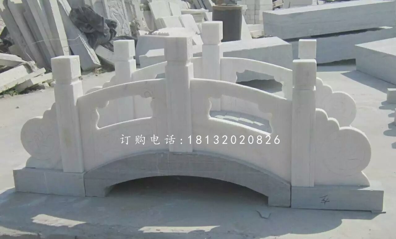 漢白玉石小橋雕塑 ，公園石橋雕塑
