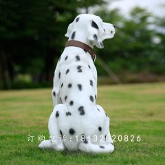 斑點狗雕塑，玻璃鋼仿真動物雕塑