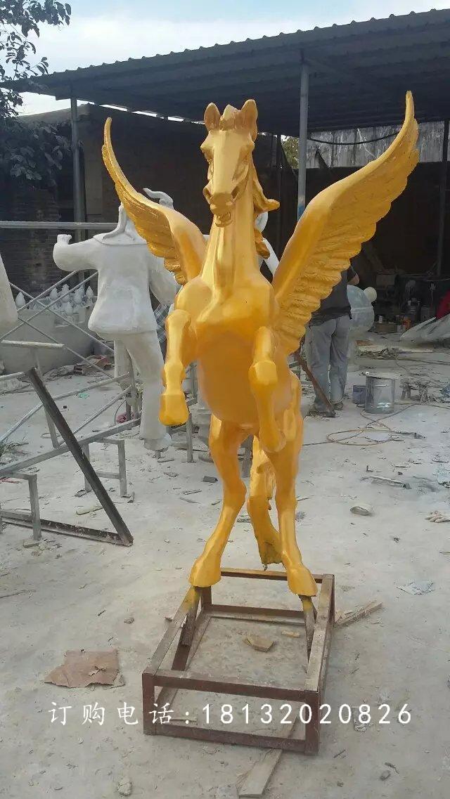 玻璃鋼飛馬雕塑，廣場玻璃鋼雕塑 (3)