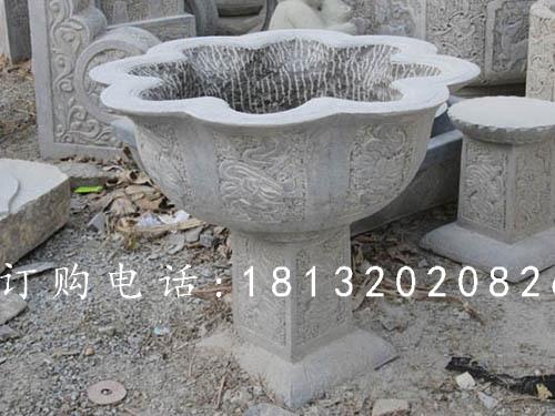 大理石花盆雕塑，花崗巖花盆