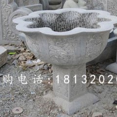 大理石花盆雕塑，花崗巖花盆