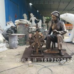 紡織玻璃鋼雕塑，仿銅紡織雕塑，廣場(chǎng)景觀雕塑