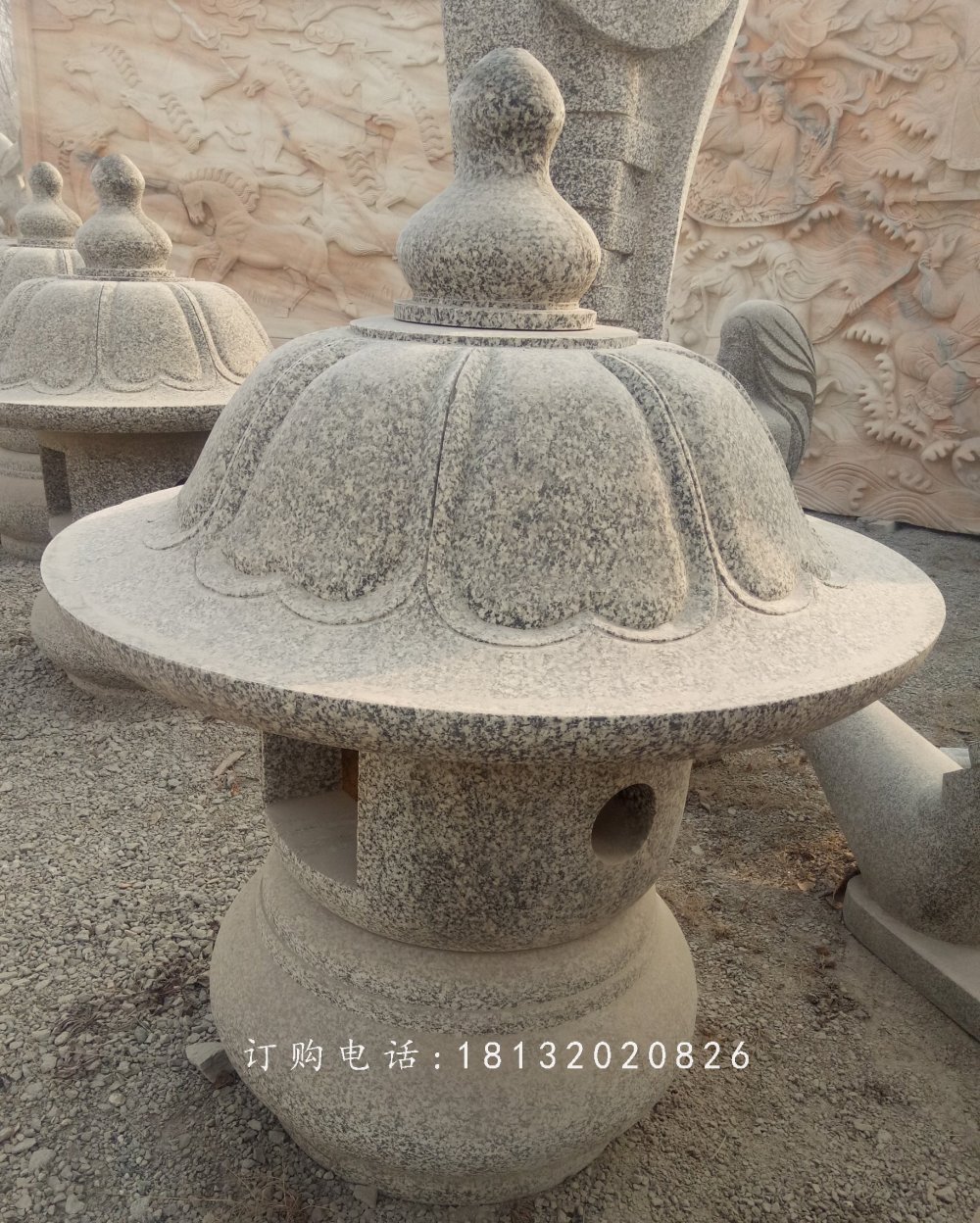 仿古石燈，寺廟石燈