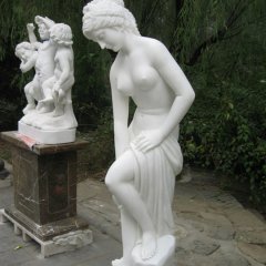 西方人物石雕，漢白玉美女石雕