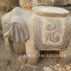 大象石凳，仿古石凳，仿古石雕