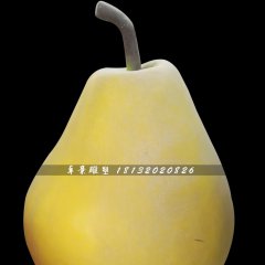 鴨梨雕塑，玻璃鋼仿真水果雕塑