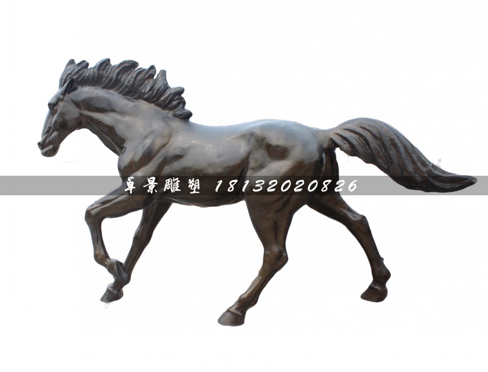 奔跑的馬雕塑,廣場(chǎng)銅雕馬 (3)