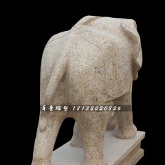大象石雕，大理石大象雕塑，動(dòng)物石雕