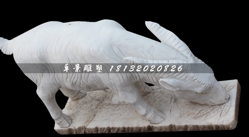 山羊石雕，大理石山羊雕塑