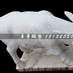 山羊石雕，大理石山羊雕塑