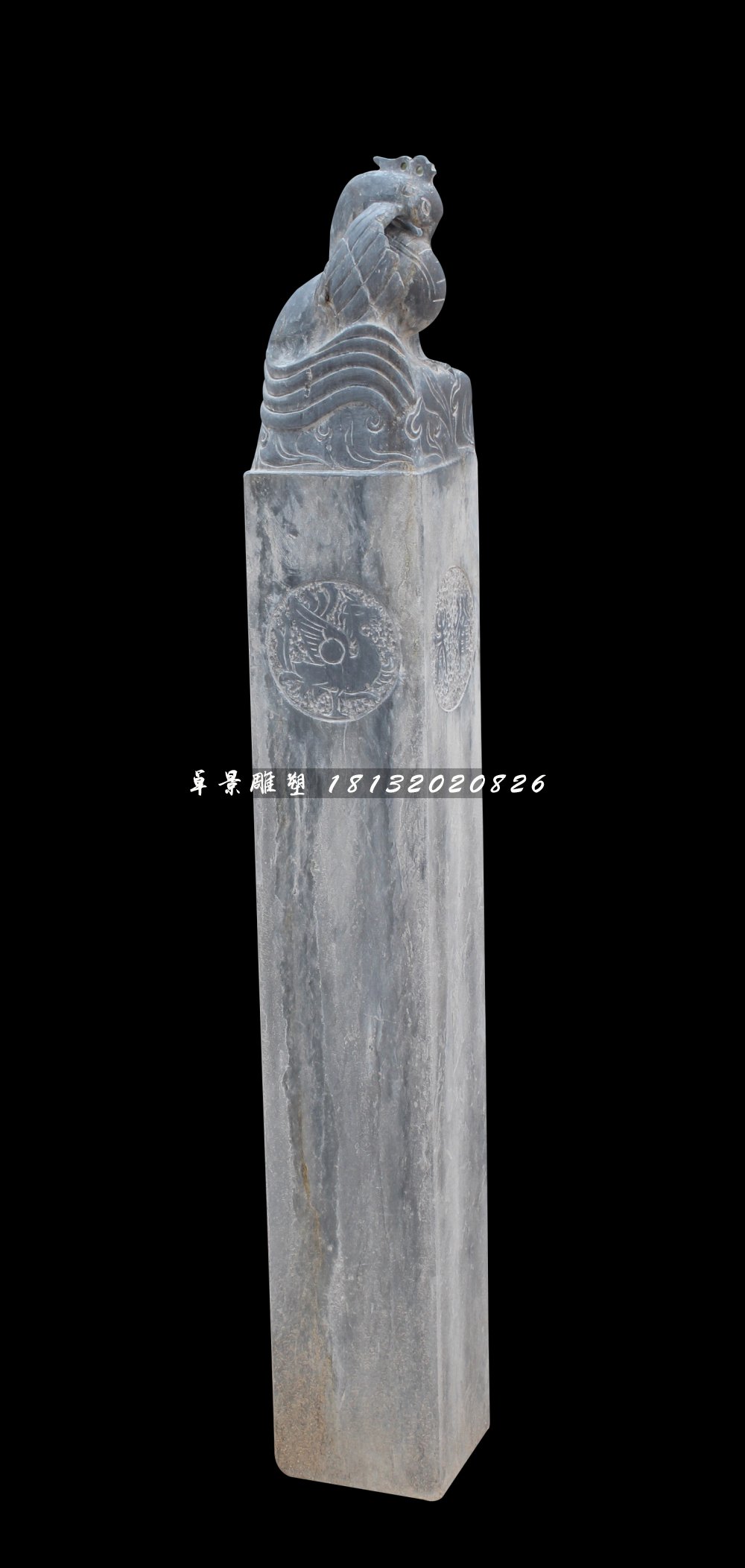 拴馬柱，仿古拴馬柱雕塑