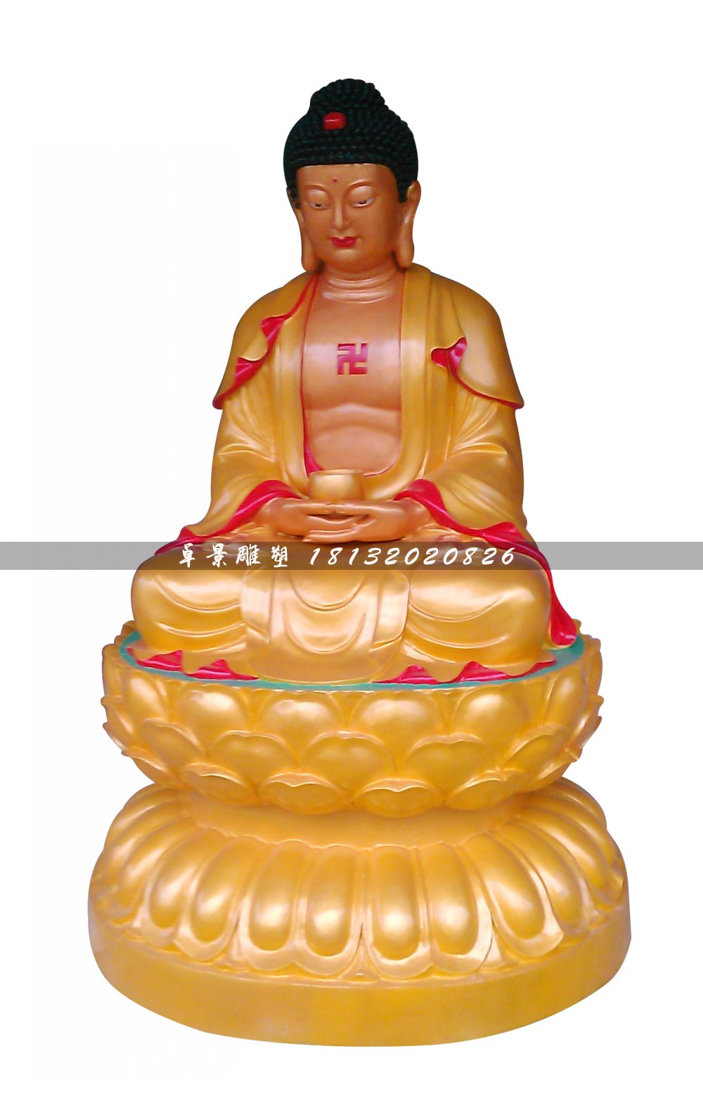 玻璃鋼佛像雕塑，如來佛雕塑
